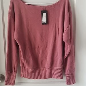 Pink long sleeve sweater
